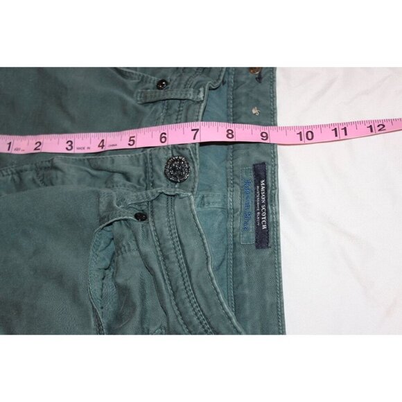 Maison Scotch La Parisienne Skinny Green Jeans 26 zip fly 5 pockets - Picture 10 of 12